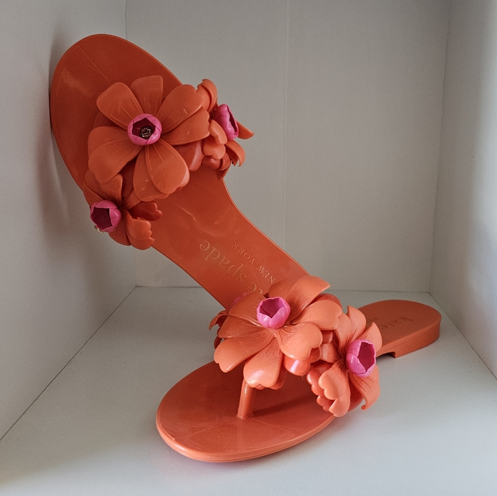 *NEW IN BOX* KATE SPADE Jaylee  Floral Women's Jelly Sandals